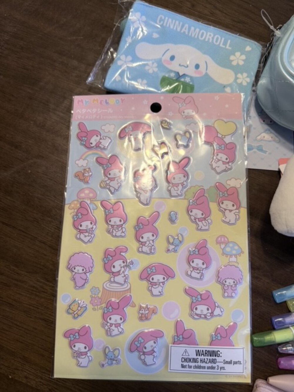 Sanrio Bundle FREE SHIPPING Pens, Plush, Pouches, Stickers, Character Variety - Picture 3 of 11